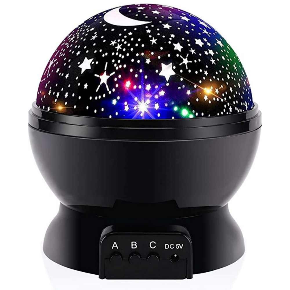 Night Light For Kids, Star Night Light, 360 Degree Rotation 4 LED Bulbs 12 Light Color Changing With USB Cable