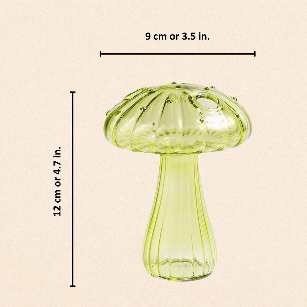 Vibrant Mushroom Glass Vases