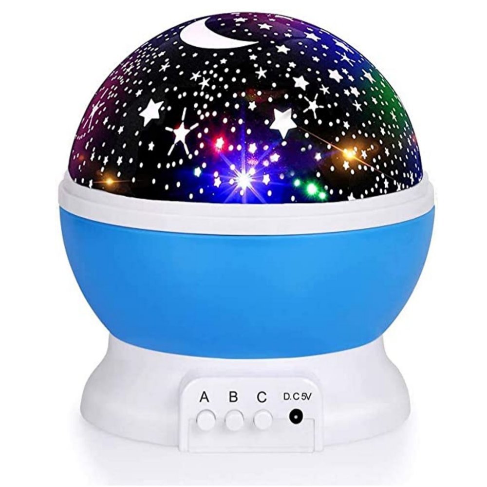 Night Light For Kids, Star Night Light, 360 Degree Rotation 4 LED Bulbs 12 Light Color Changing With USB Cable