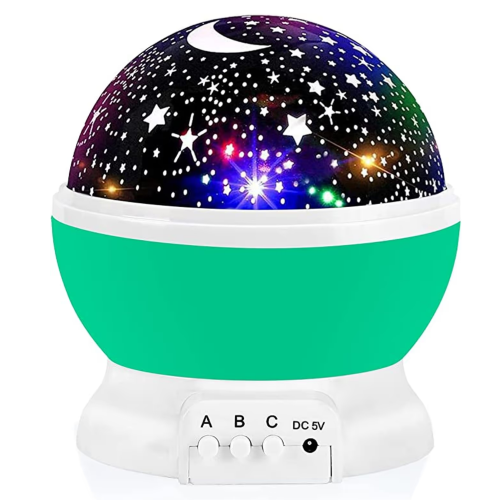 Night Light For Kids, Star Night Light, 360 Degree Rotation 4 LED Bulbs 12 Light Color Changing With USB Cable