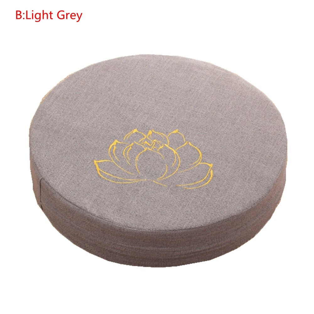 Round Linen Seat Cushion