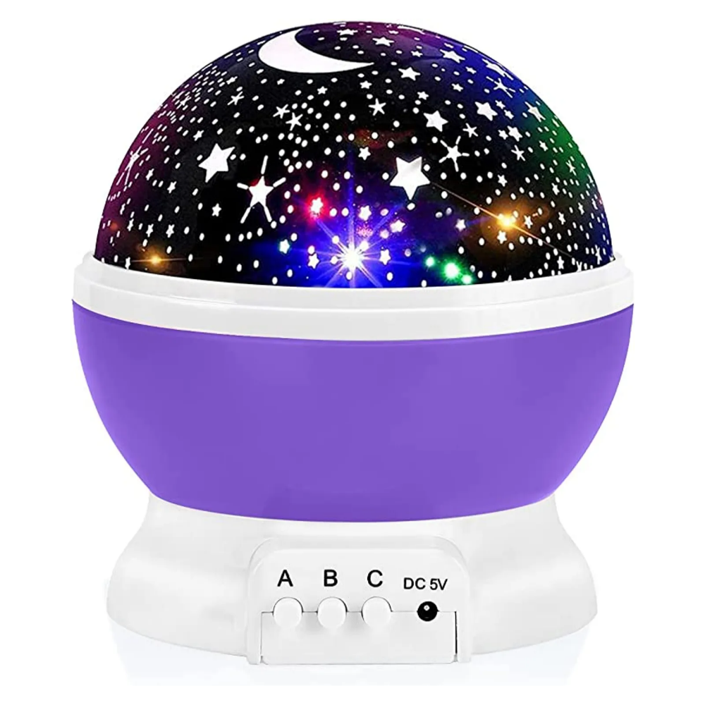 Night Light For Kids, Star Night Light, 360 Degree Rotation 4 LED Bulbs 12 Light Color Changing With USB Cable
