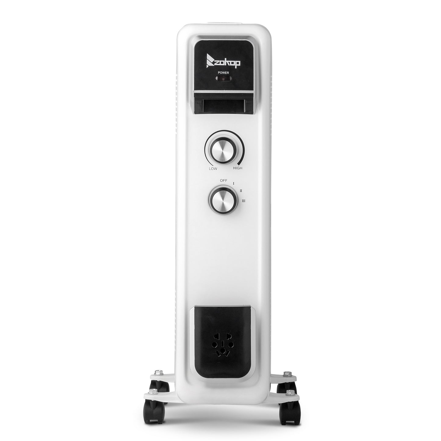 1500W Portable Oil-Filled Radiator Heater with Safety Features and Quiet Operation