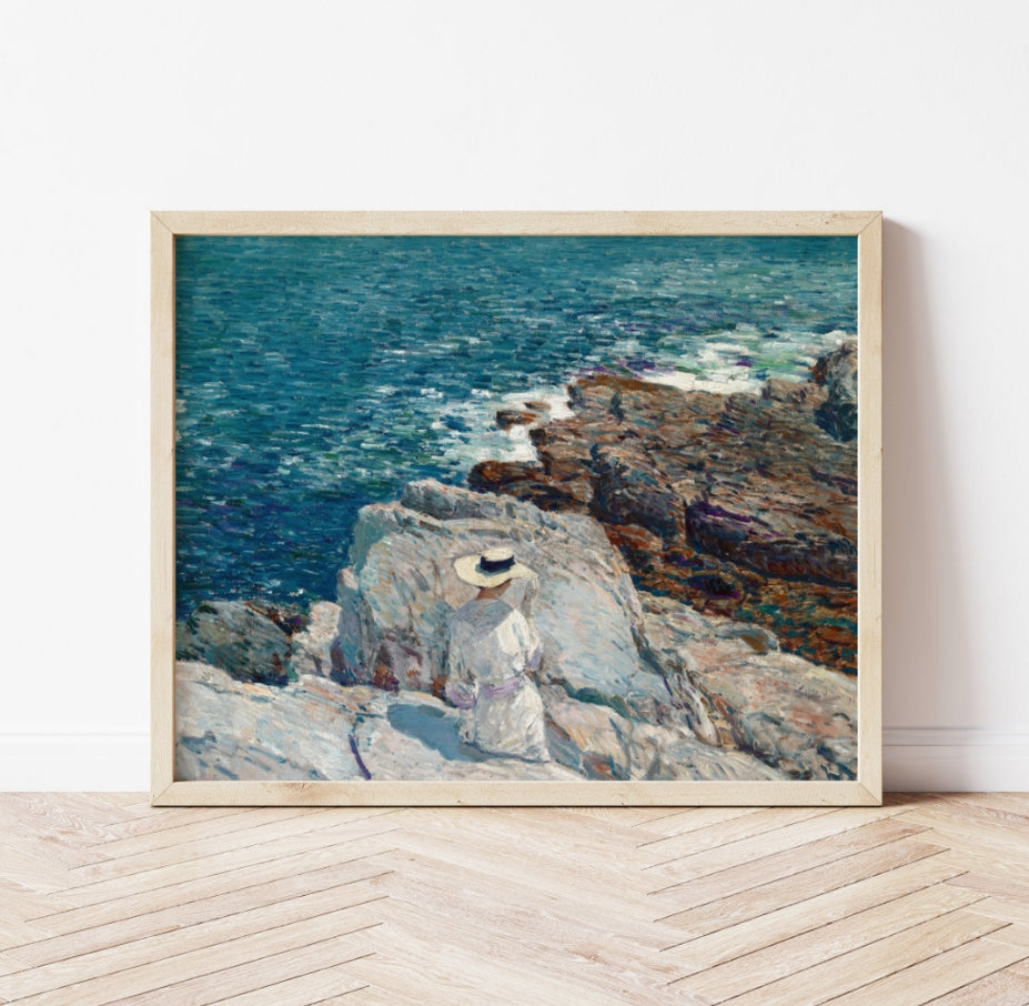The South Ledges Appledore Canvas Posters And Prints, Wall Art Pictures Suitable For Bathroom, Bedroom, Office, Living Room Home Wall Decoration, Unframed.