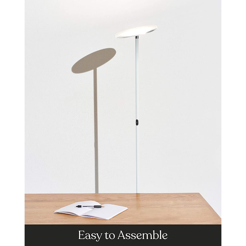 Sky LED Floor Lamp, Torchiere Super Bright Floor Lamp For Living Rooms & Offices - Dimmable, Tall Standing Lamp For Bedroom Reading