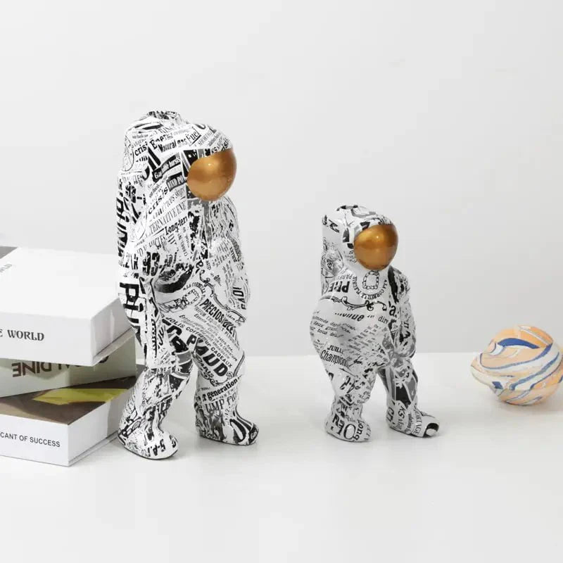 Spaceman Graffiti Sculpture