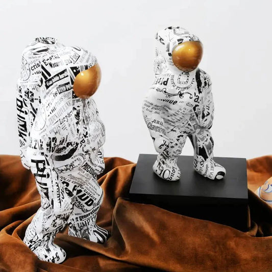 Spaceman Graffiti Sculpture