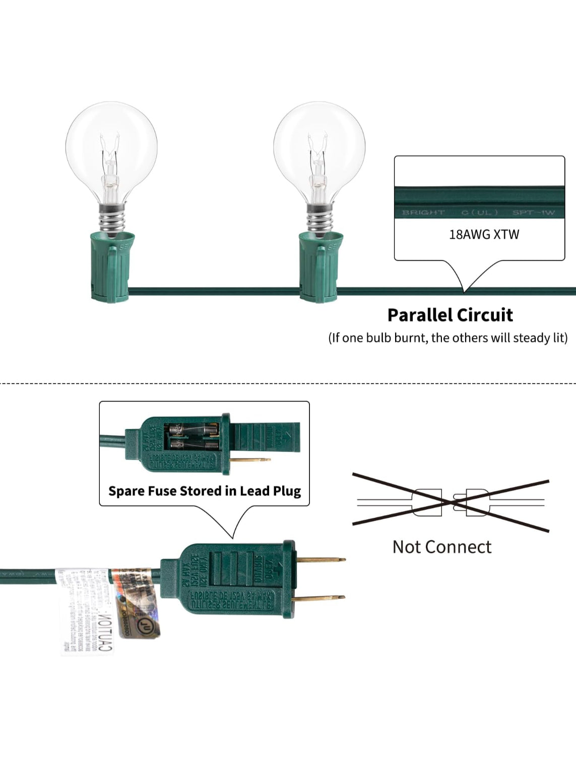 LED Outdoor String Waterproof Patio Lighting