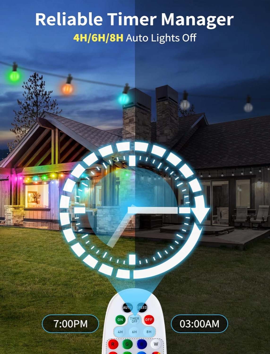 LED Outdoor String Waterproof Patio Lighting