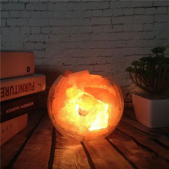 Himalayan Stone Crystal Night Stand Salt Lamp USB