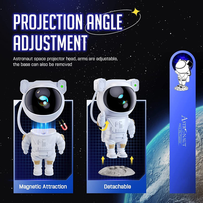Star Projector Galaxy Night Light - Astronaut Space Projector, Starry Nebula Ceiling LED Lamp With Timer And Remote, Kids Room Decor Aesthetic, Gifts For Christmas, Birthdays, Valentine's Day