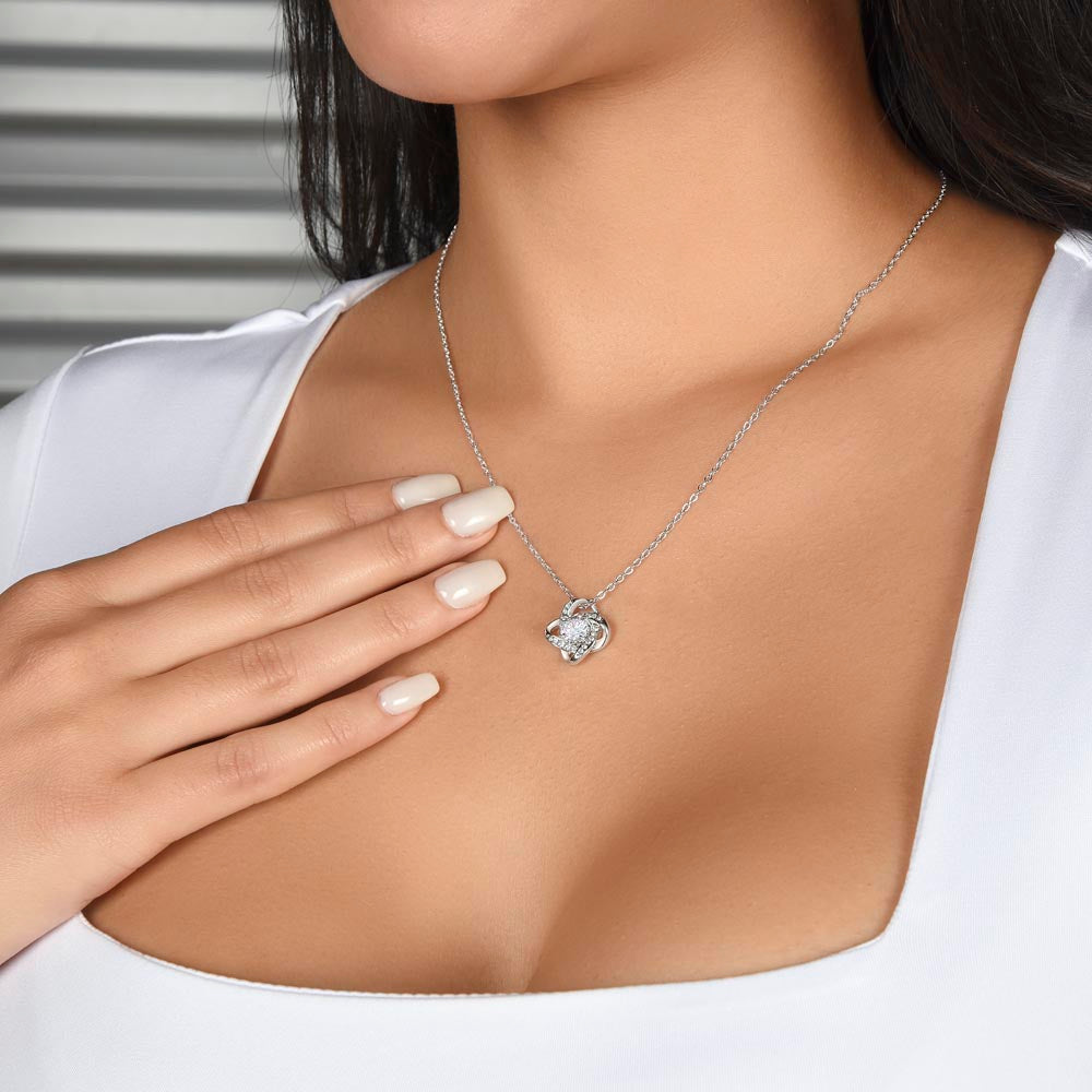 To My Daughter β Love Knot Necklace π