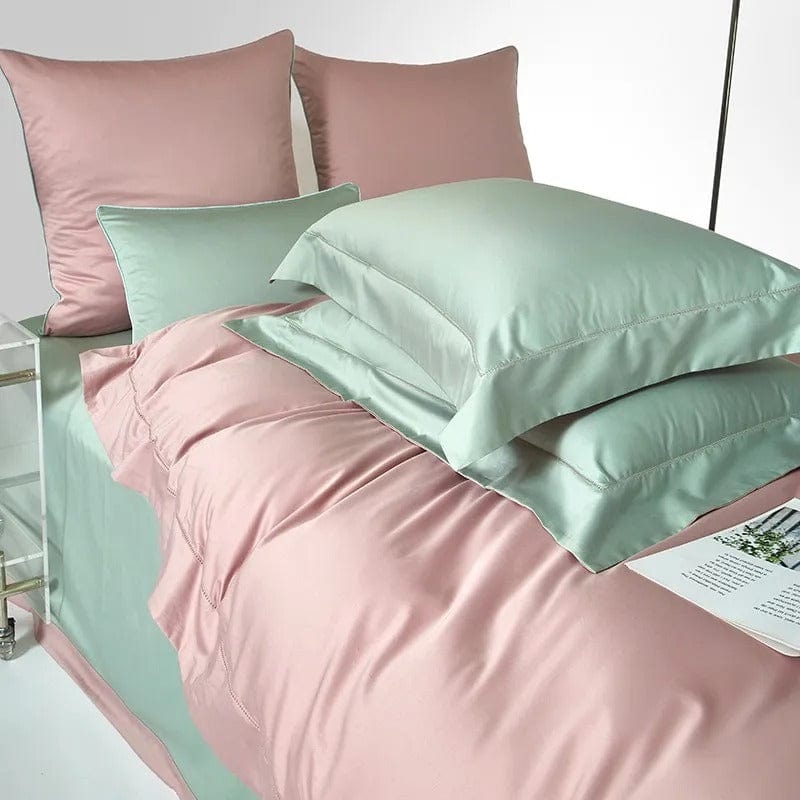 Dream Sage Blush Duvet Cover Set (Egyptian Cotton)