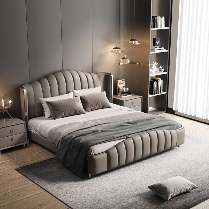 Royal Industrial Upholstered Bed Frame