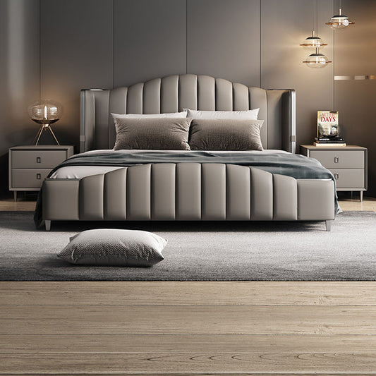 Royal Industrial Upholstered Bed Frame