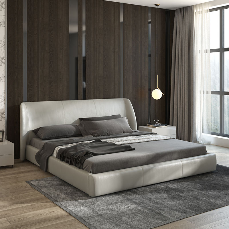 Contemporary Fabric Upholstered Bed Frame