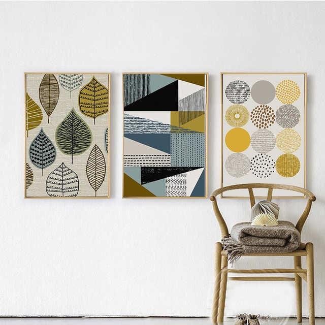 Patterns en Leaf Stretched Canvas
