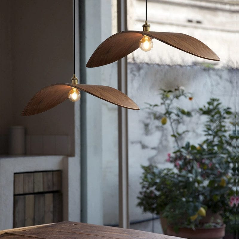 Japandi Wooden Pendant
