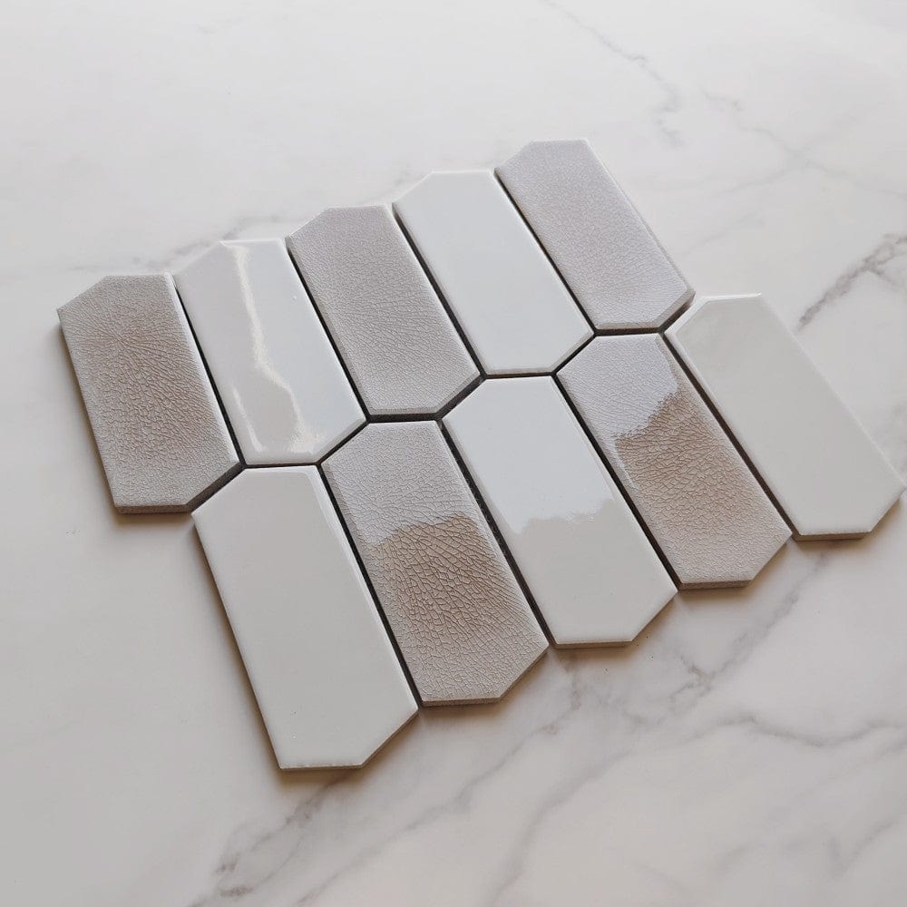 Ice Beige Hexagon Mosaic Tile