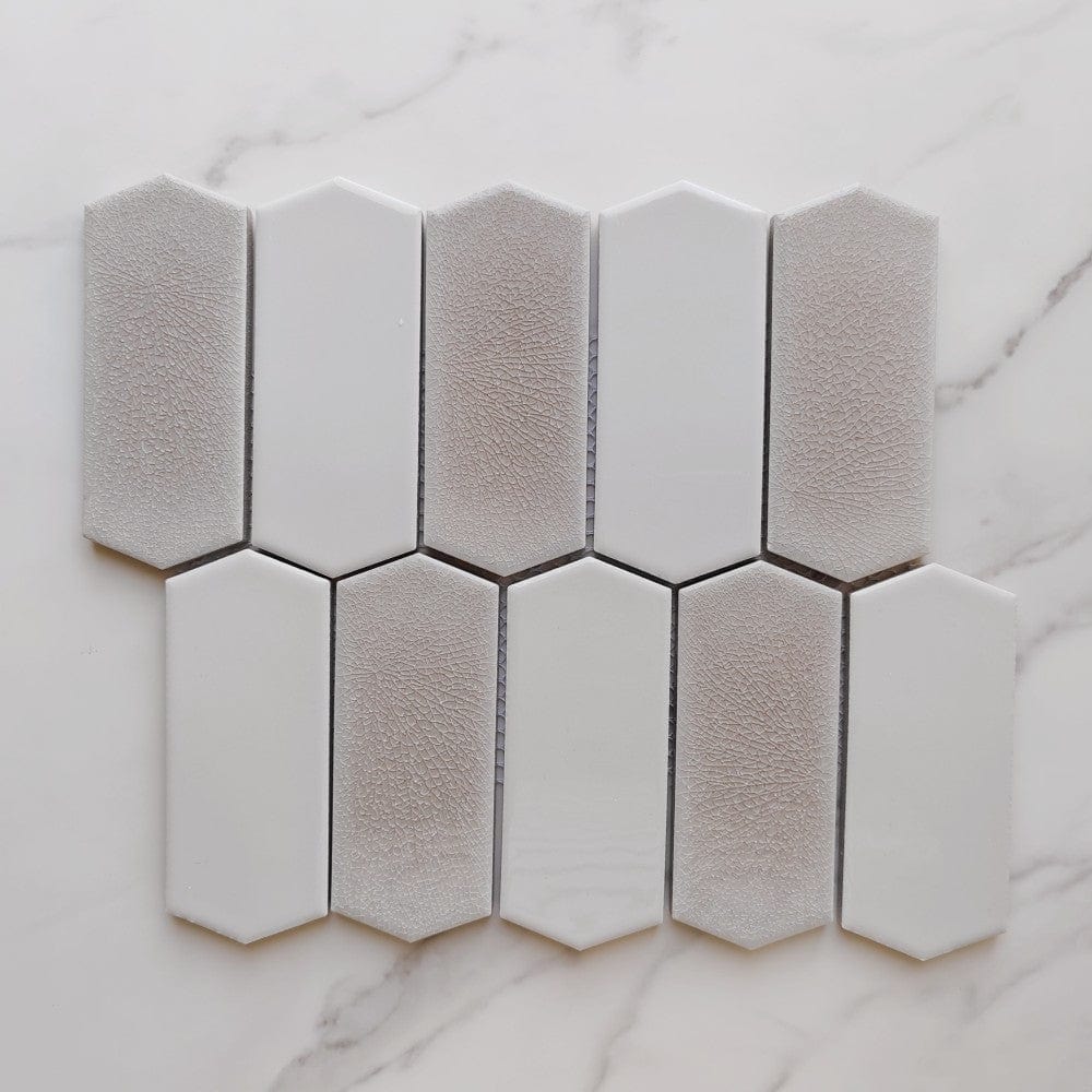 Ice Beige Hexagon Mosaic Tile