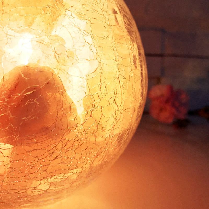 Himalayan Stone Crystal Night Stand Salt Lamp USB