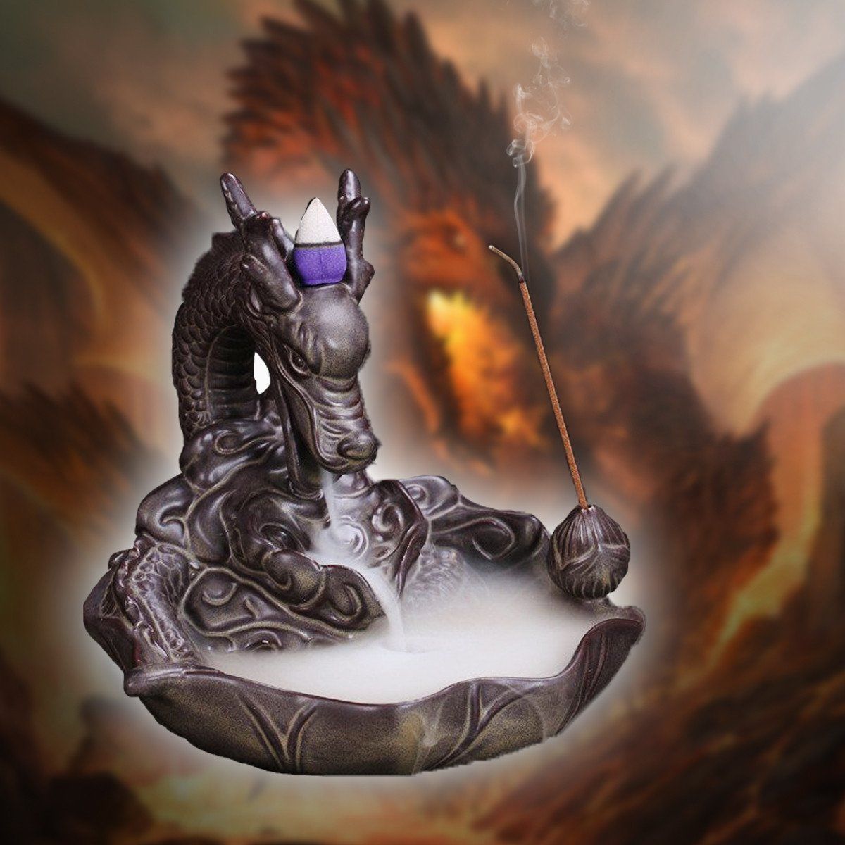 DRAGON BACKFLOW INCENSE BURNER