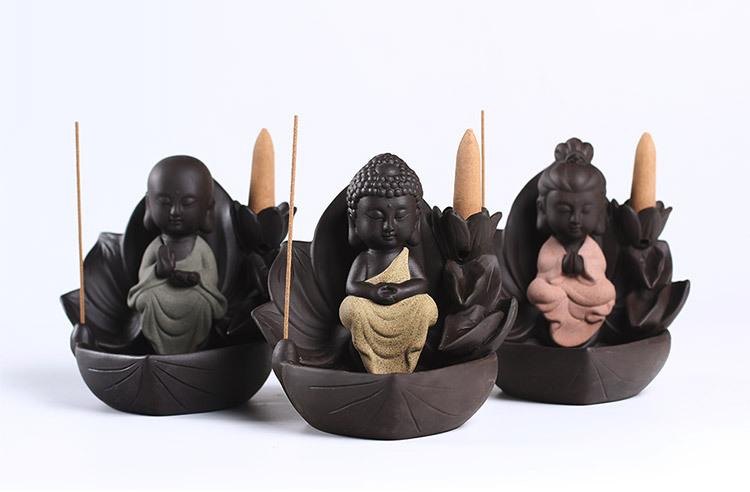 GUANYIN BACKFLOW INCENSE HOLDER