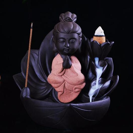 GUANYIN BACKFLOW INCENSE HOLDER