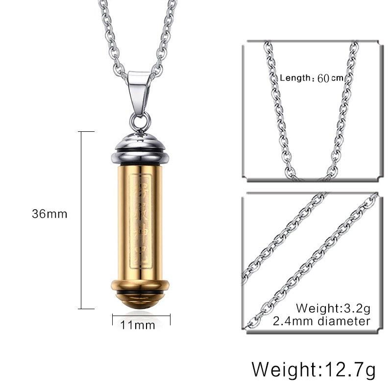 GOLD/SILVER PLATED BUDDHIST PENDANT NECKLACE
