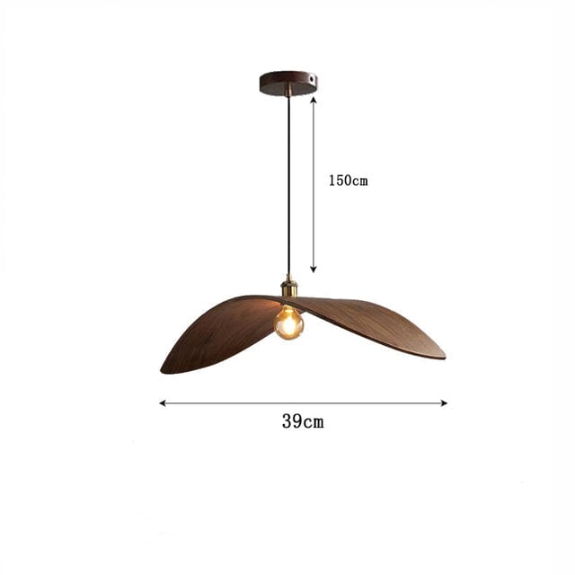 Japandi Wooden Pendant