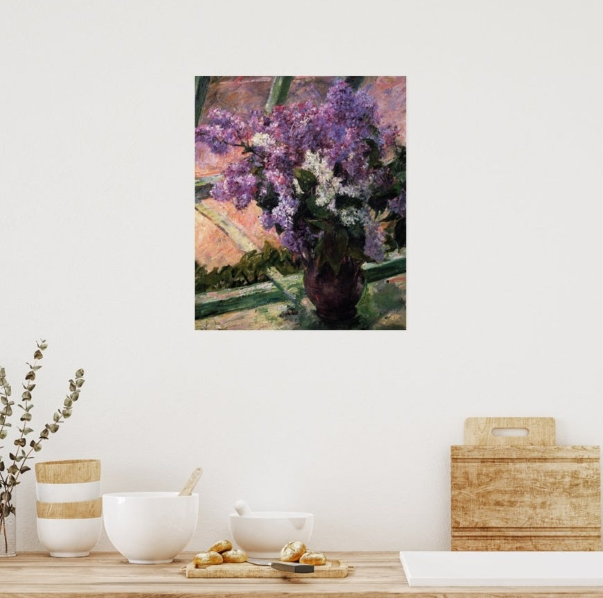 Lilac Tranquility Canvas Posters And Prints, Wall Art Pictures Suitable For Bathroom, Bedroom, Office, Living Room Home Wall Decoration, Unframed.