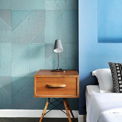 Euclid Painted Wooden Wall Panel