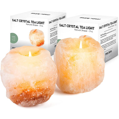 Himalayan Salt Rock Tea Light Candles Holders