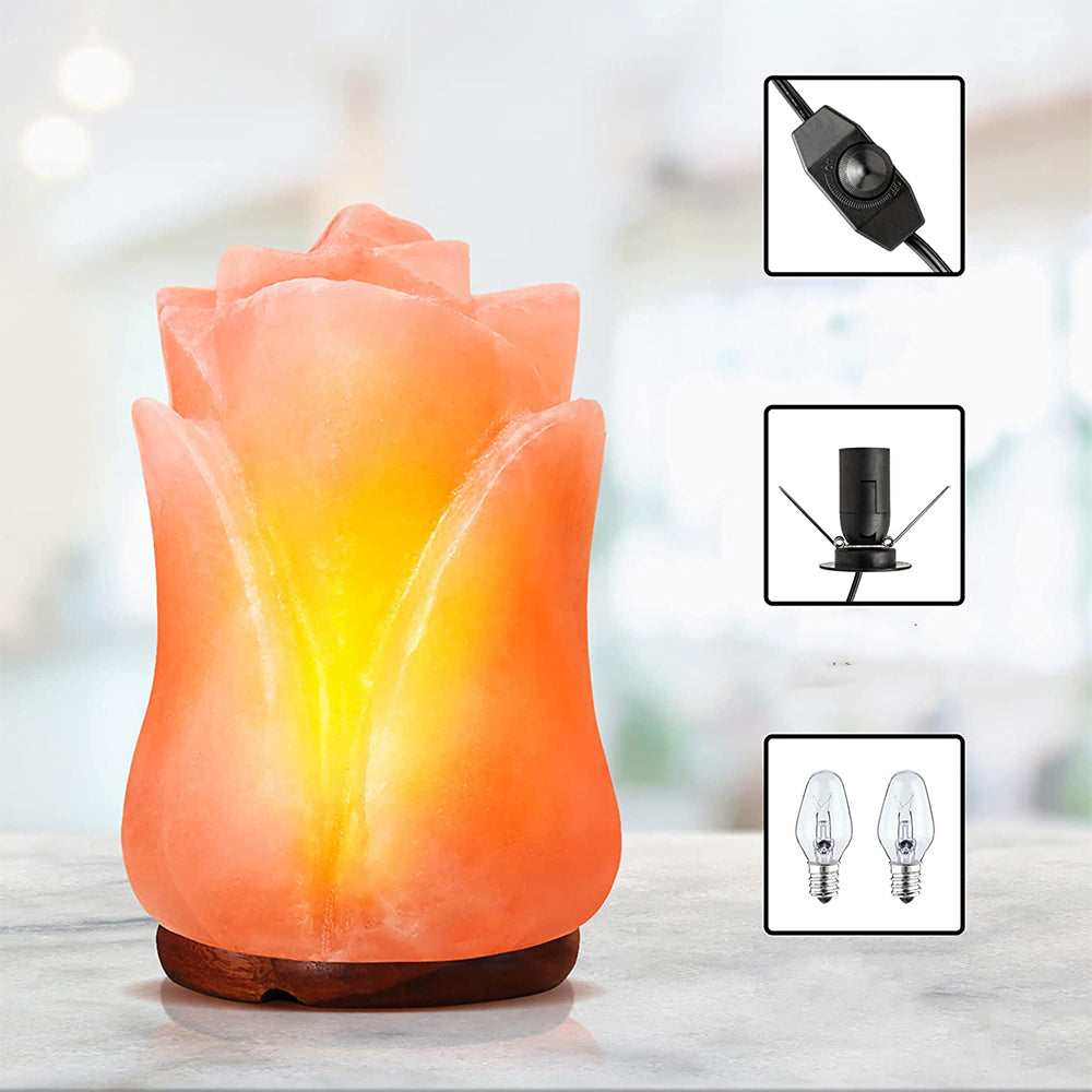 Crystal Rock Salt Lamp from Himalayan Mountains