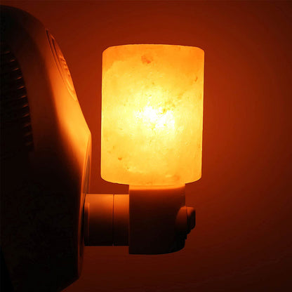 Natural Crystal Himalayan Salt Lamp | Plug in Night Light