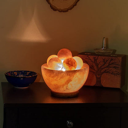 Himalayan Fire Bowl Salt Lamp