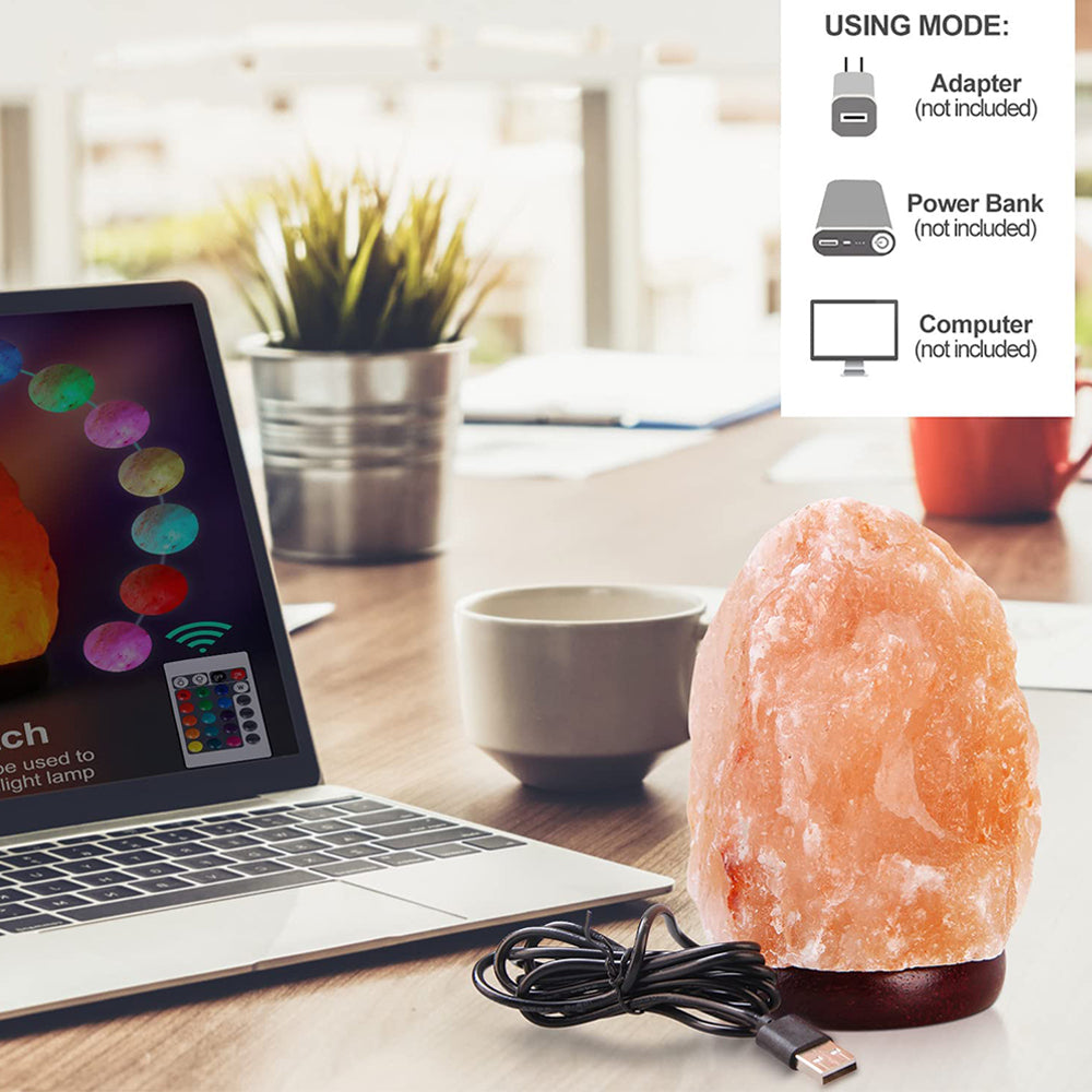 Natural Crystal Pink Small Salt Lamp