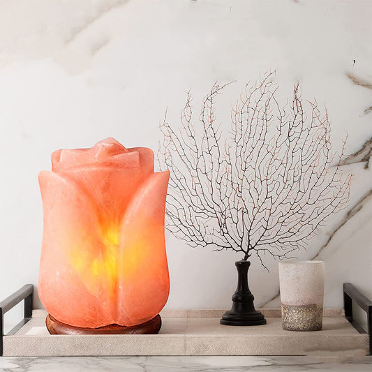 Crystal Rock Salt Lamp from Himalayan Mountains