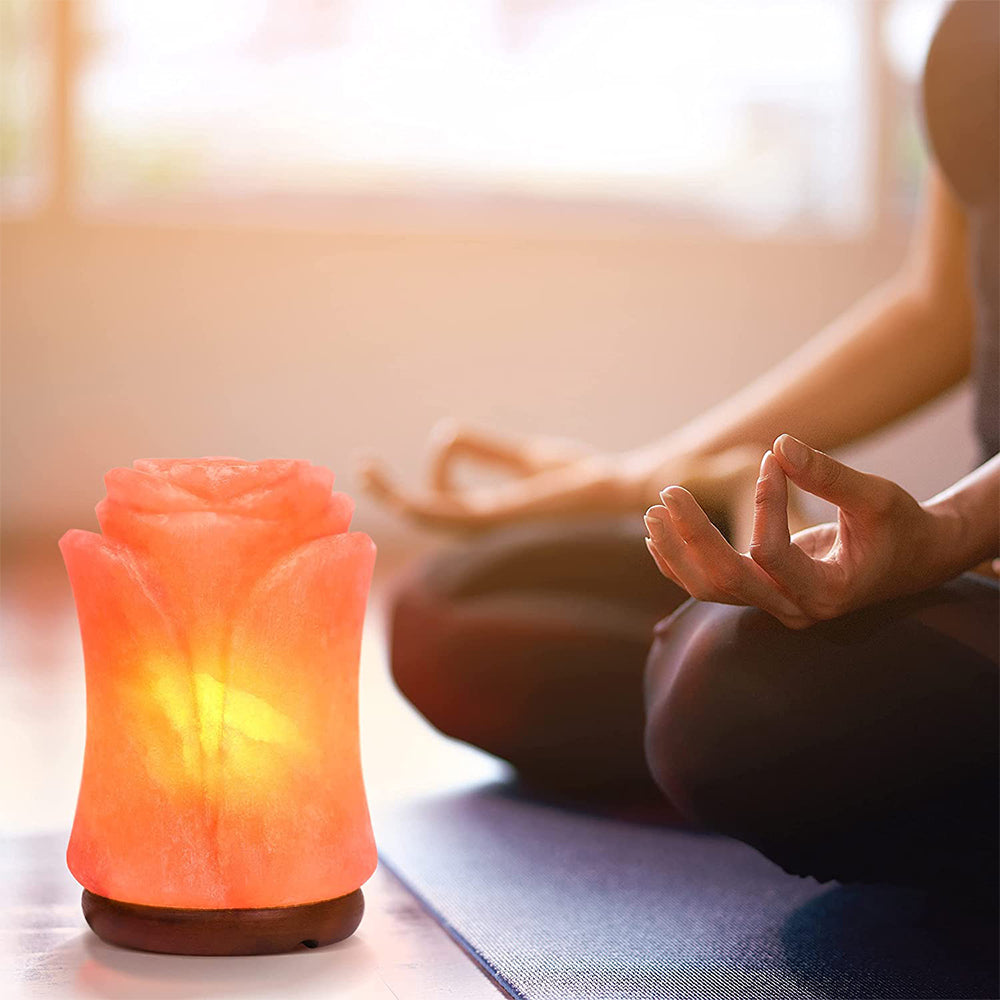 Crystal Rock Salt Lamp from Himalayan Mountains