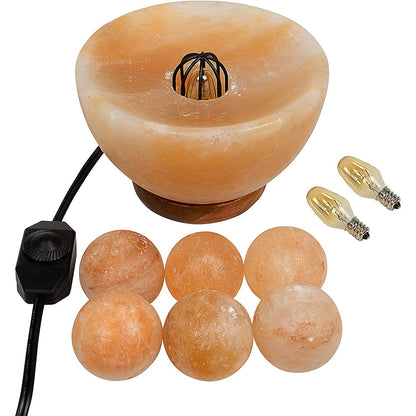 Himalayan Fire Bowl Salt Lamp