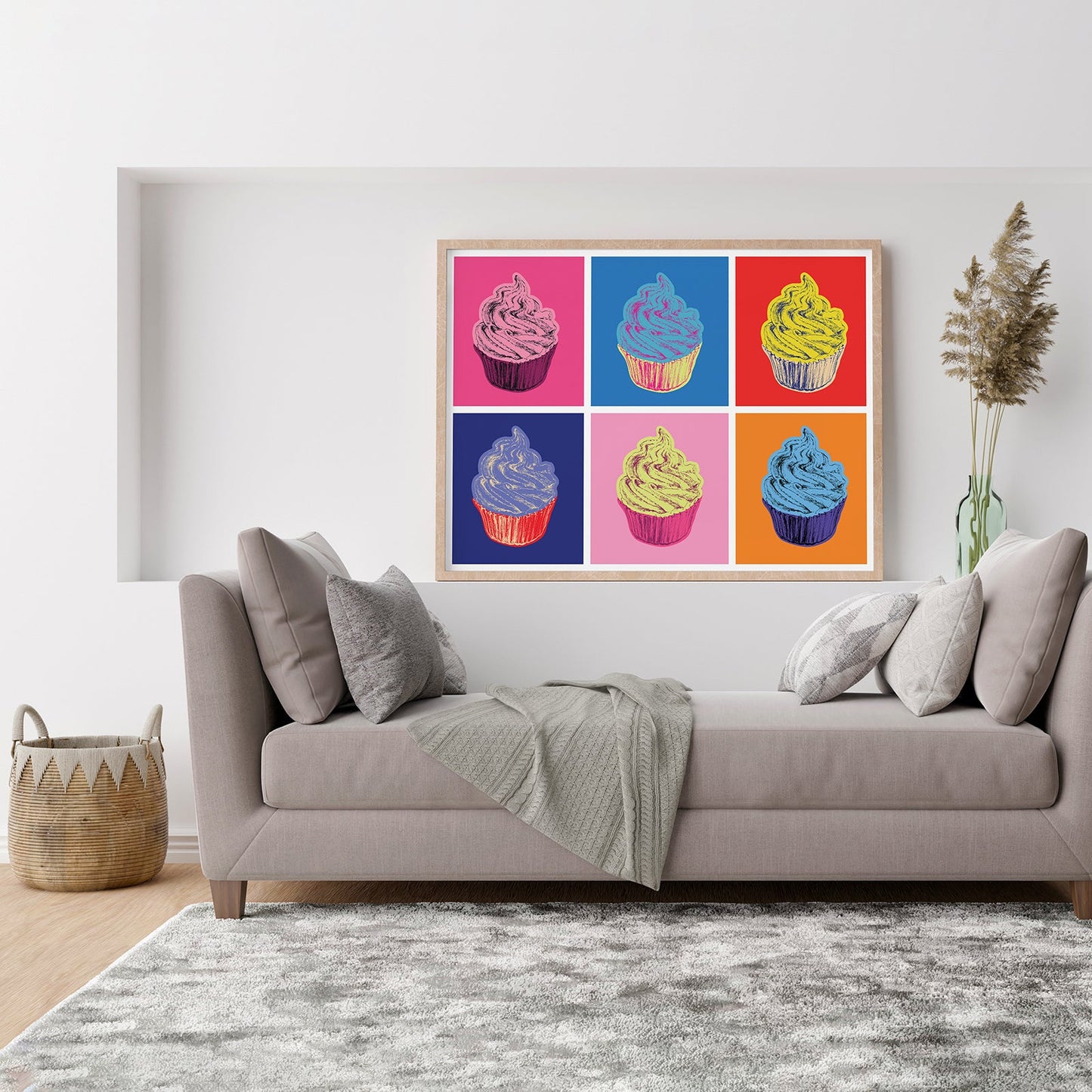 Cupcake Pop Art Illustration