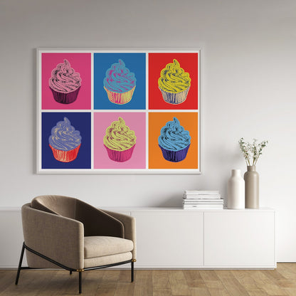 Cupcake Pop Art Illustration