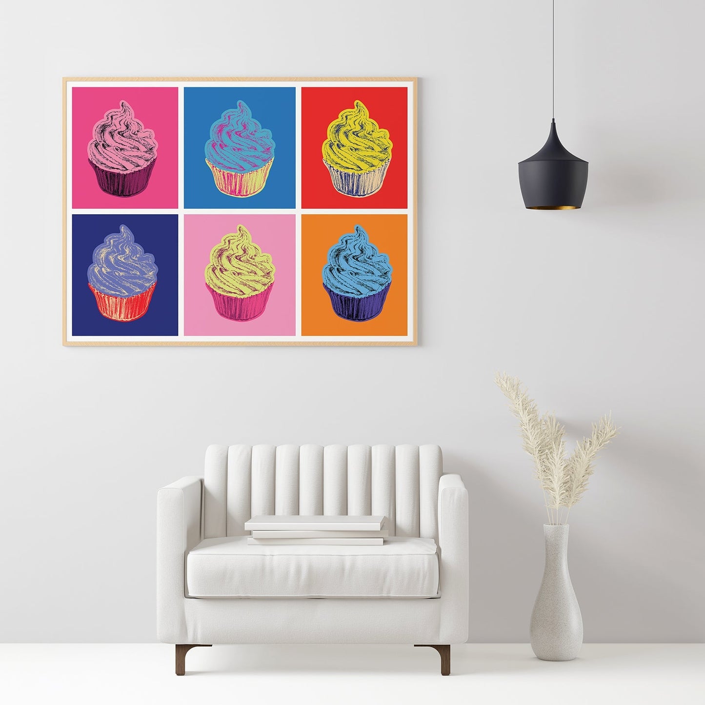 Cupcake Pop Art Illustration