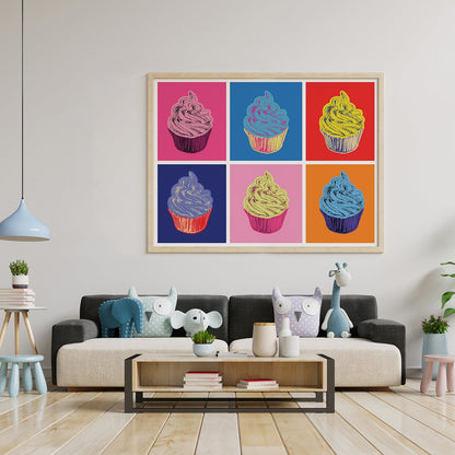 Cupcake Pop Art Illustration