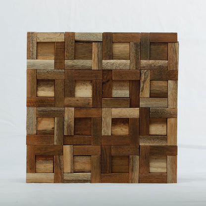 Freecube Wood Mosaic Wall Panel