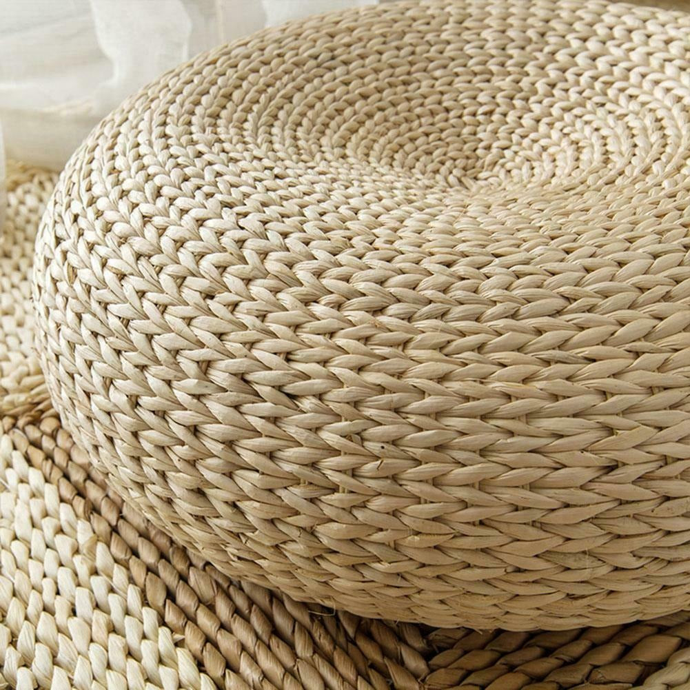 Straw Mat Chair Seat Pad Pillow