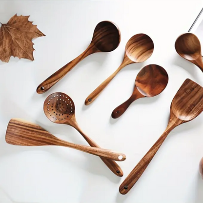 Wooden Utensils Set