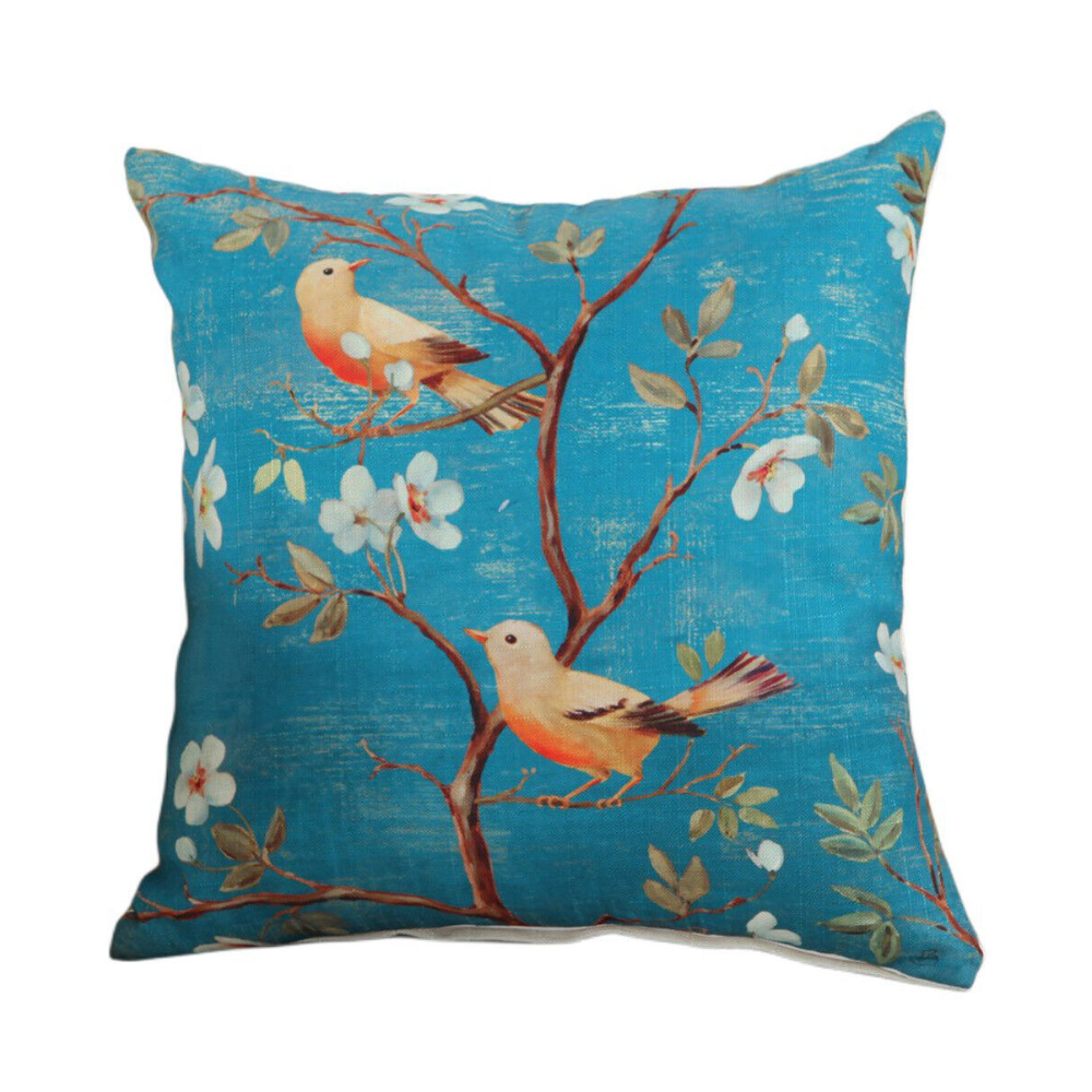 Feathered Floral Cushion Covers