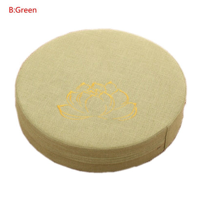 Round Linen Seat Cushion