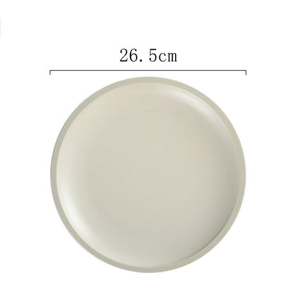 Plain Plate Dinnerware Set (12 total plates)